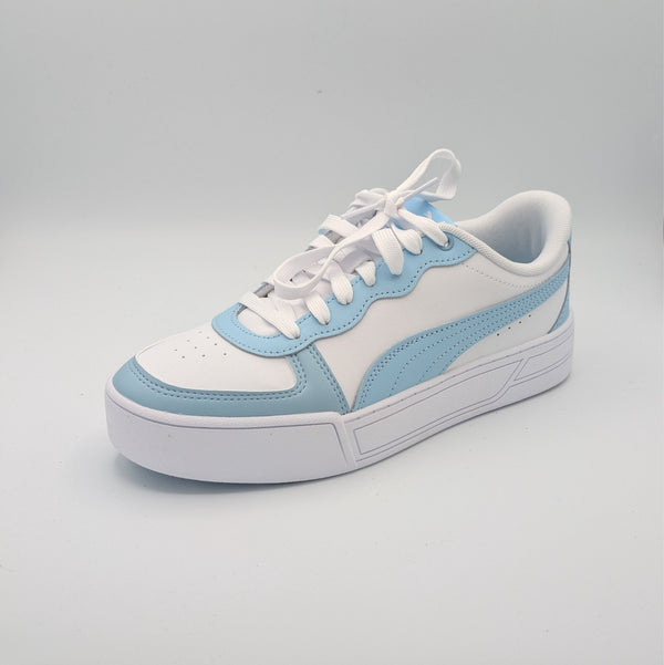 Puma Skye (374764-21): White-Dream Blue Womens